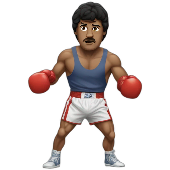 Rocky balboa boxing emoji