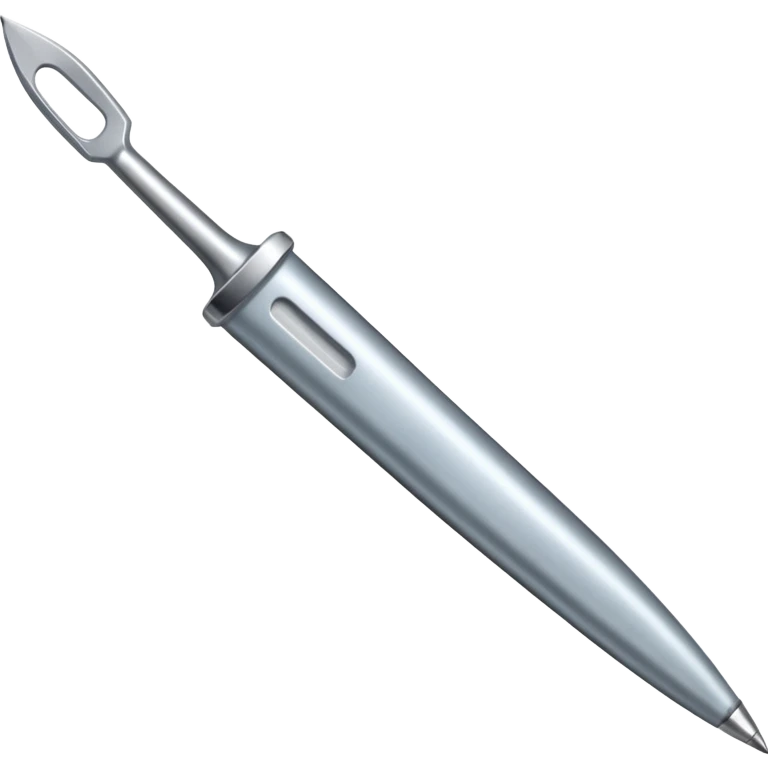 A silver scalpel  emoji