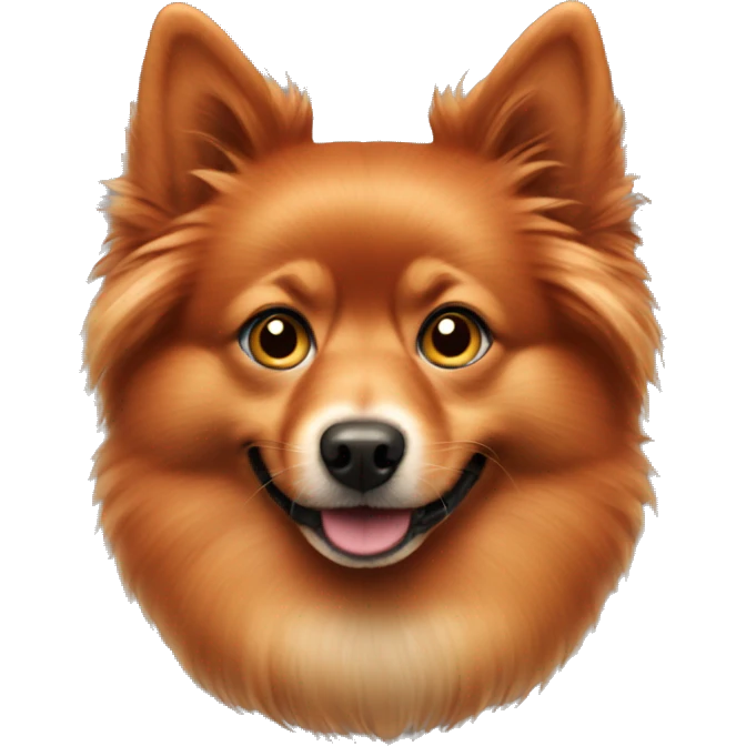red spitz dog emoji