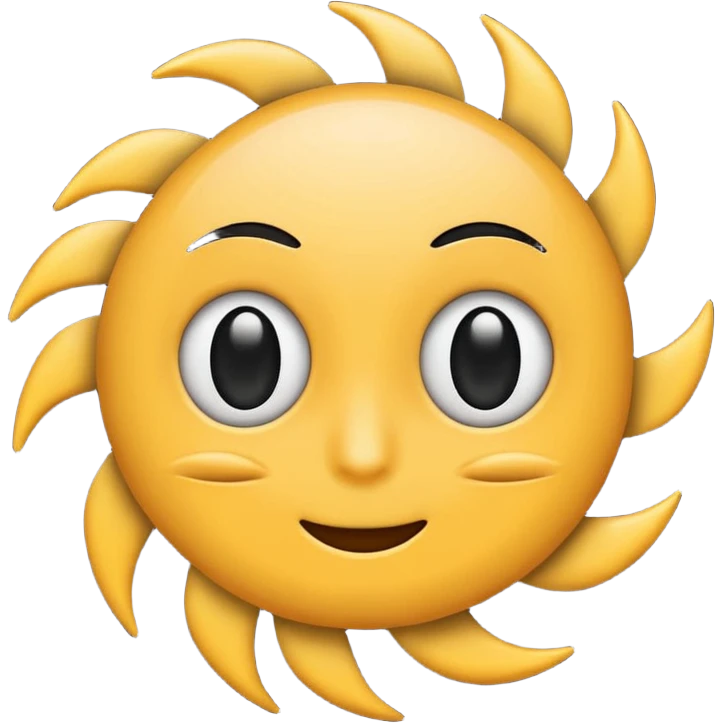 whirlwind emoji with expressive cartoon eyes and black limbs, minimal emoji look emoji