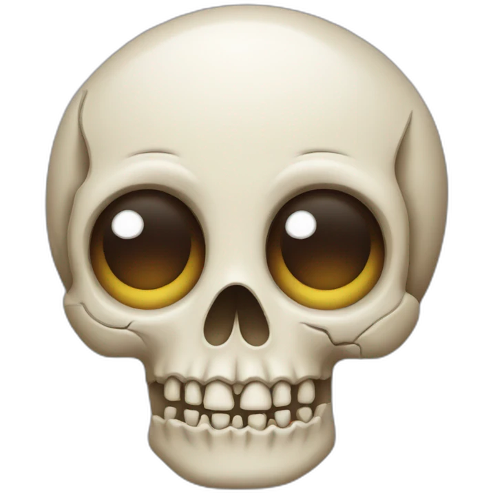 skull emoji with heart eyes emoji