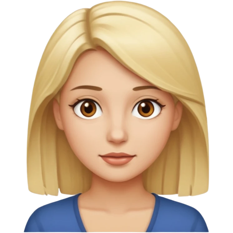Photographe femme blonde yeux marron emoji