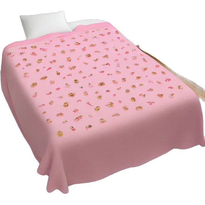 Pink Christmas blanket emoji