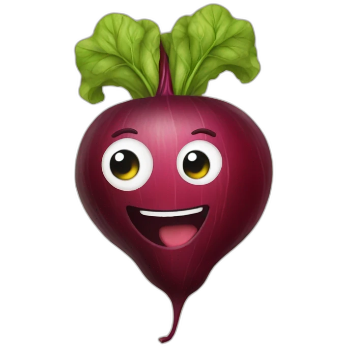 happy beet emoji