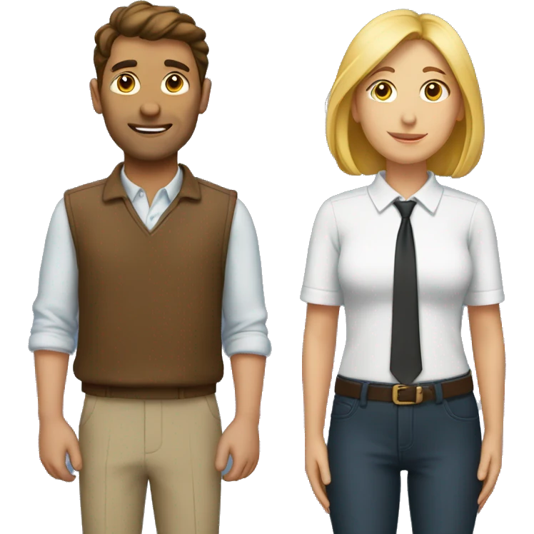 2 people standing next to each other emoji