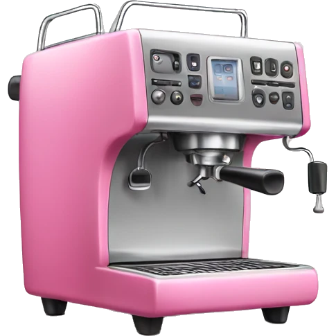 Pink and espresso machine  emoji