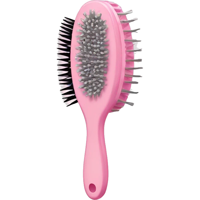 light pink hairbrush emoji