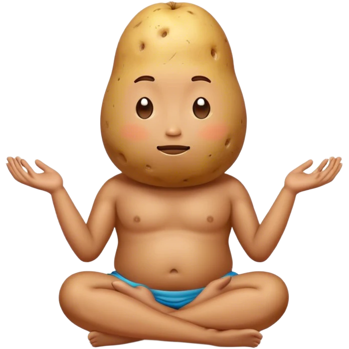 meditater potato  emoji