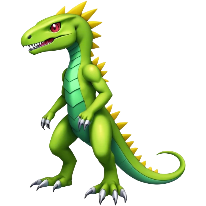  Cool Edgy Shiny Spectrobes-Digimon-Fakemon-Raptor-Reptile full body emoji