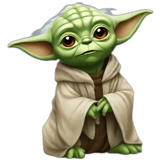 Yoda sur un chien emoji