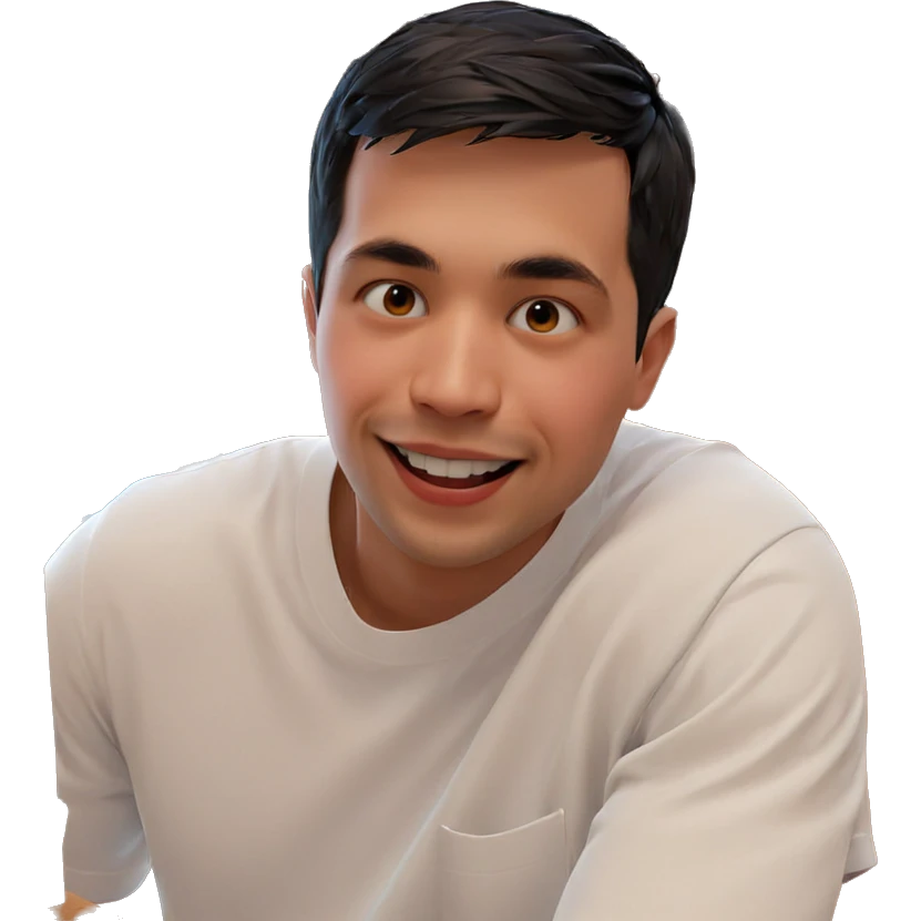 smiling boy in white shirt emoji