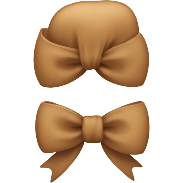 Light Brown bow  emoji