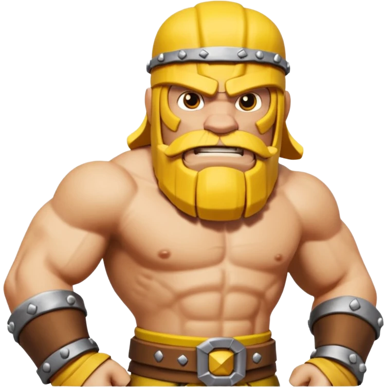 BARBARO DE CLASH OF CLANS QUE TIENE PELO AMARILLO emoji