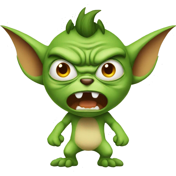 angry gremlin emoji