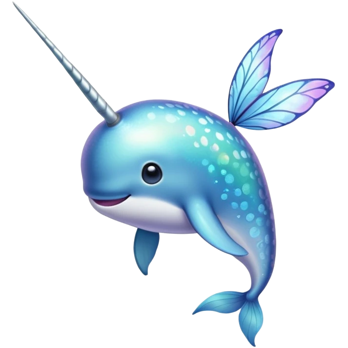Narwhal butterfly emoji