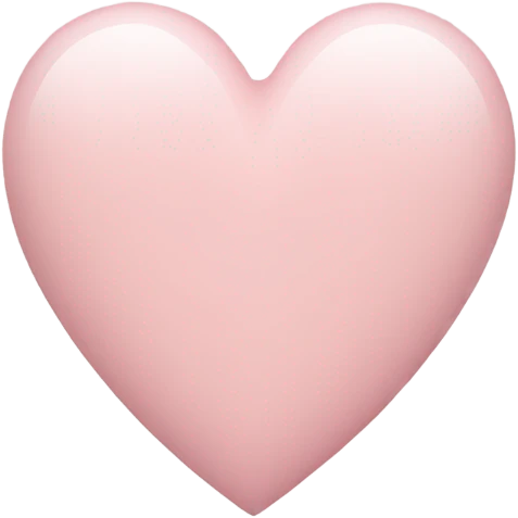 pale pink heart emoji