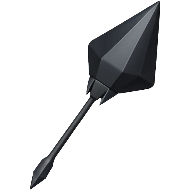 black dart emoji