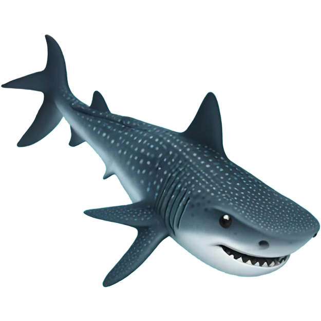 Whale shark from above emoji