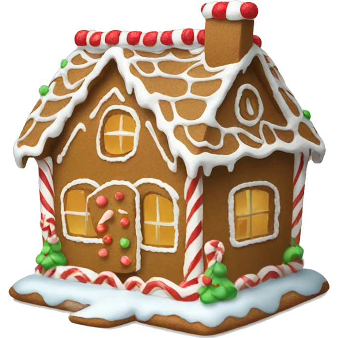 Gingerbread house emoji