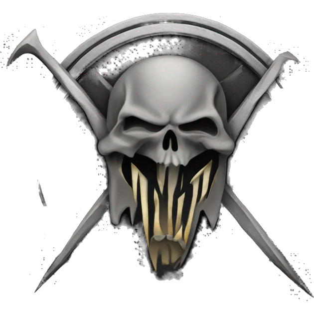 m of metallica band logo emoji