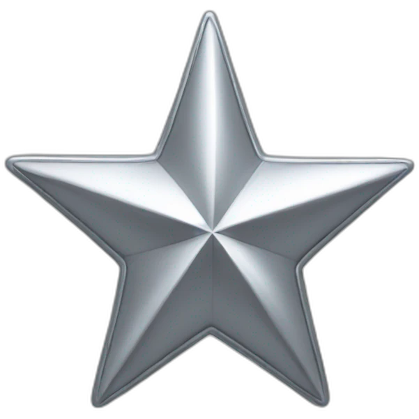 Silver star emoji