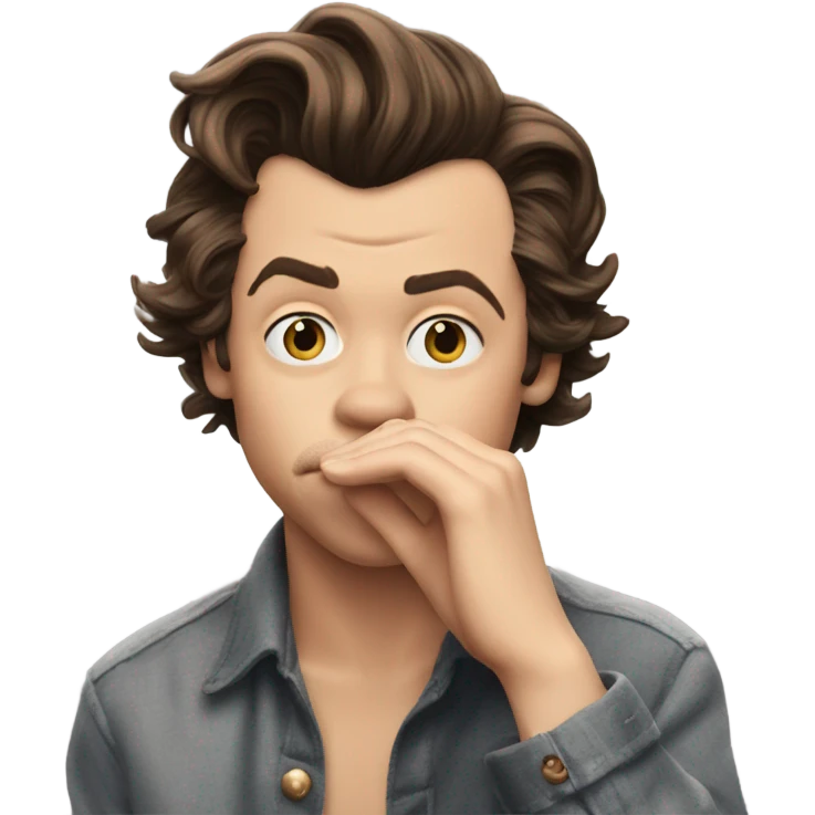 Harry styles blowing a kiss  emoji