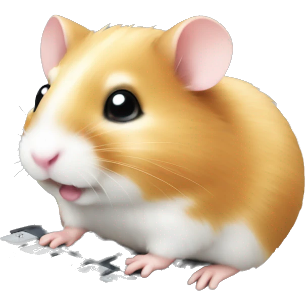 Hamster on calculator emoji