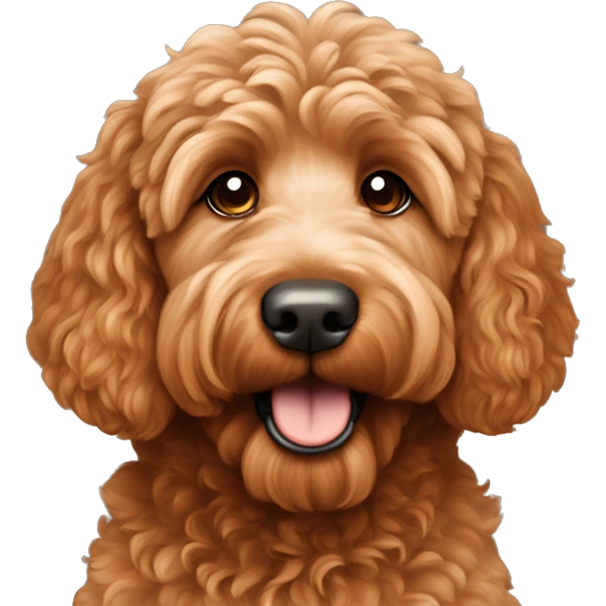 Red Goldendoodle emoji