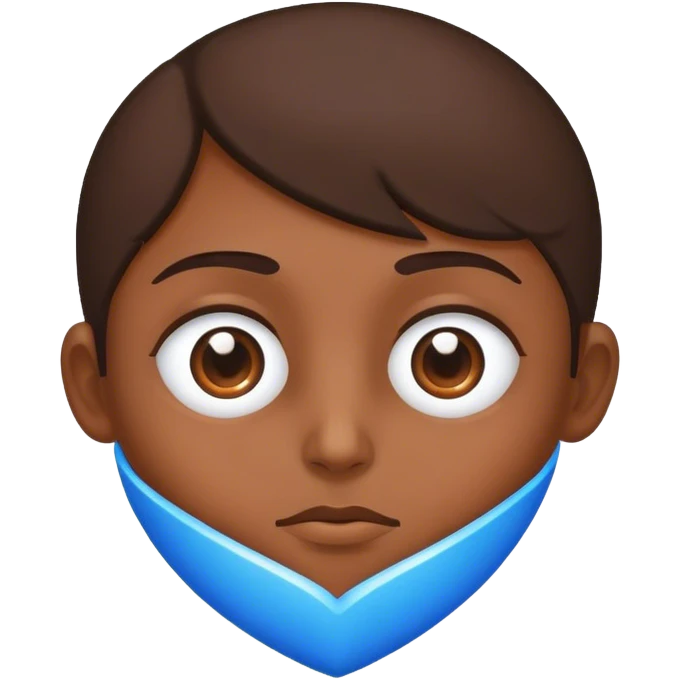 Eye inside blue heart  emoji