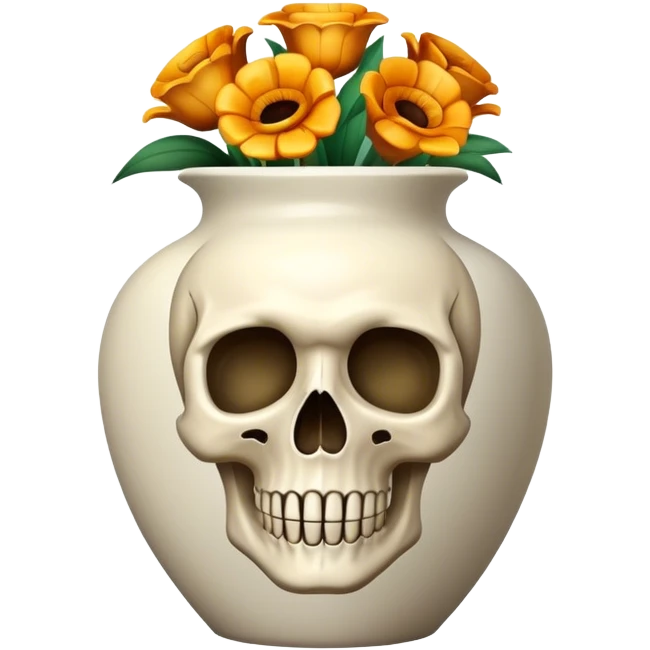Vase skull emoji