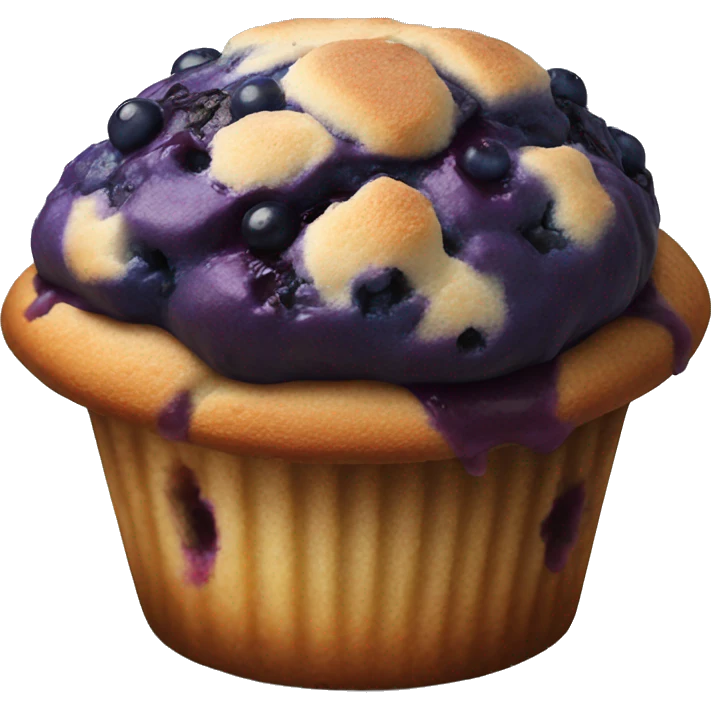 one blueberry muffin emoji