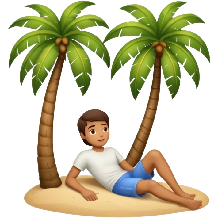 dreaming under the palm tree emoji