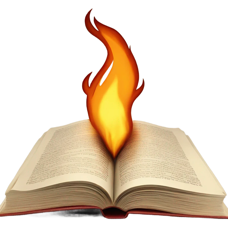 burning book page emoji