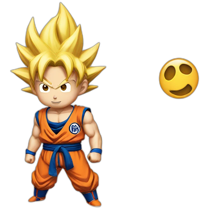 Goku emoji fâché emoji