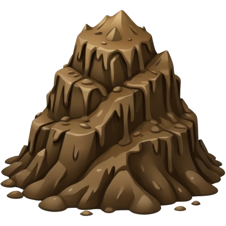 Pile of mud emoji