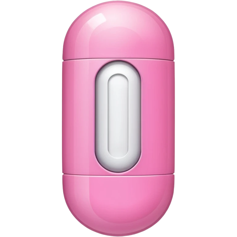 pink and white capsule emoji