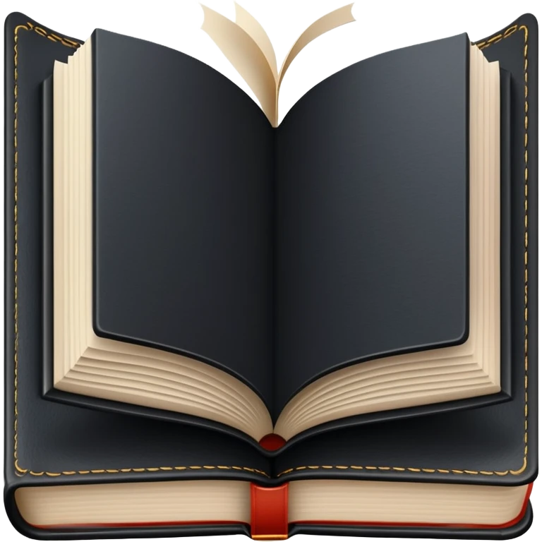 Open black book emoji