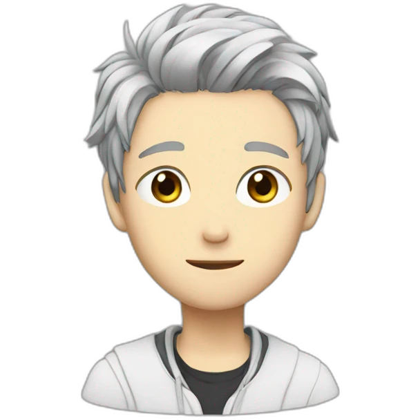 Detailed anime character emoji