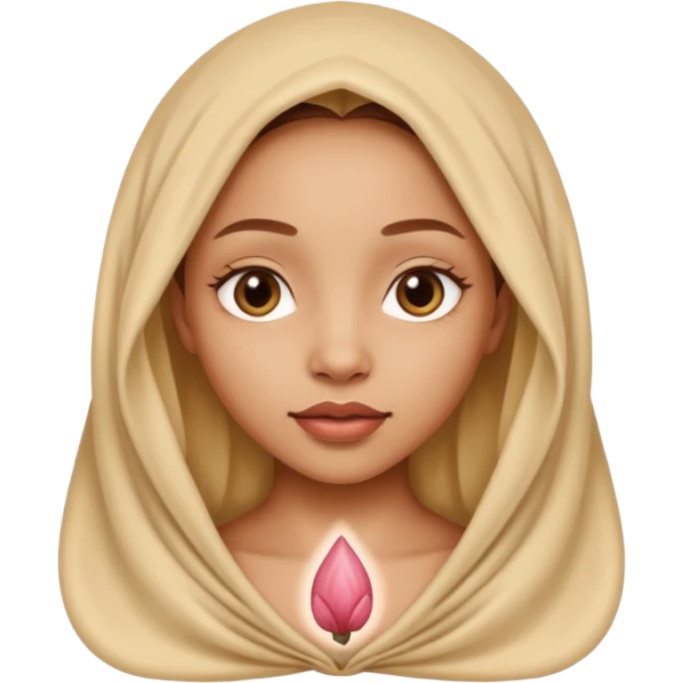 Naked vagina light skin girl vulva emoji