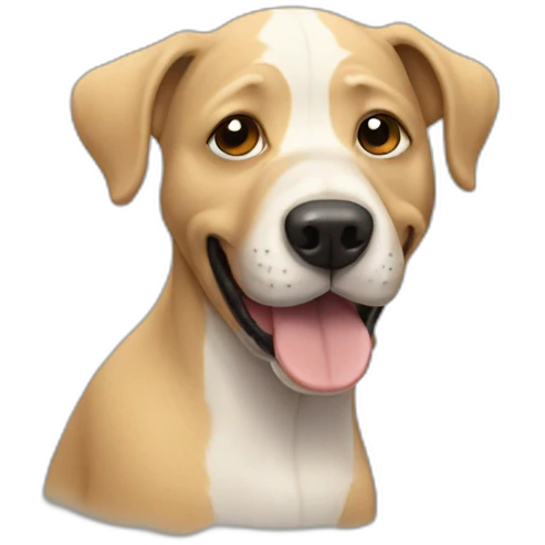 Human rock bald hair dog emoji