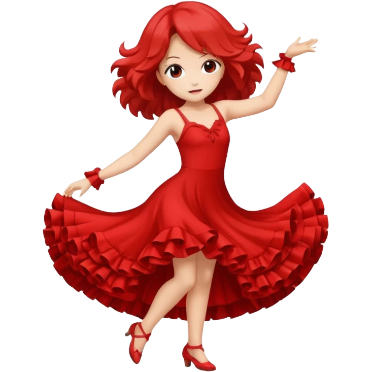 Una chica de anime bailando  emoji