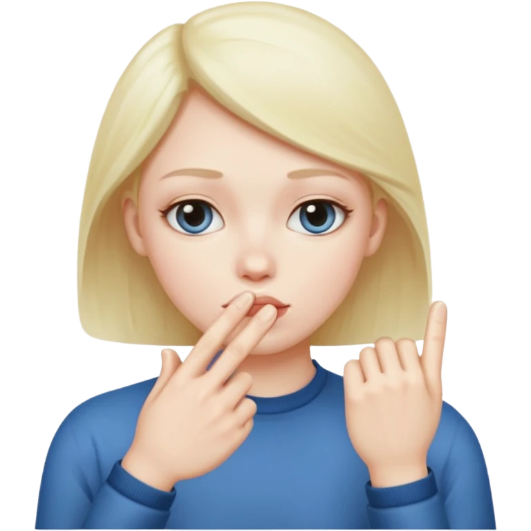 shushing finger emoji