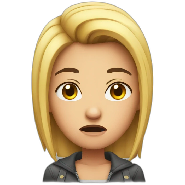 Angry girlfriend emoji