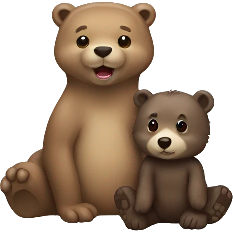 otter and bear mix emoji