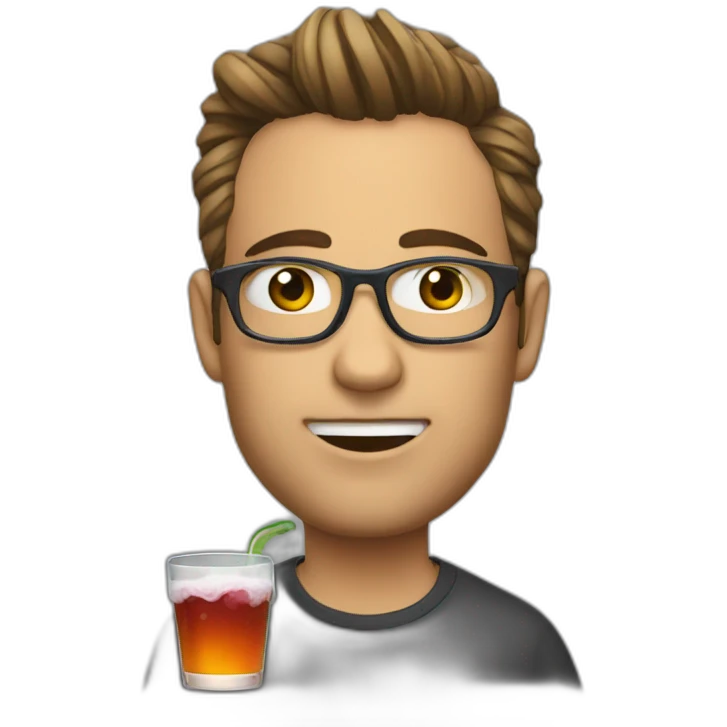 Wednesday drink a beat emoji