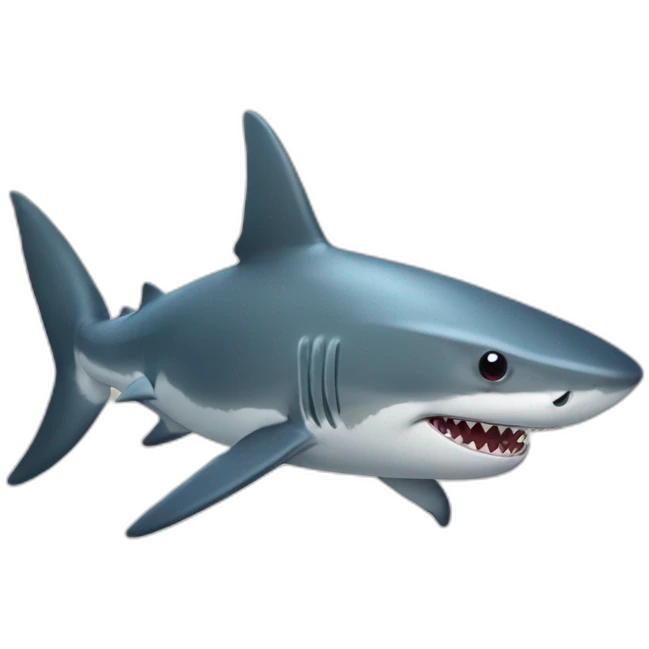 Angiry shark emoji