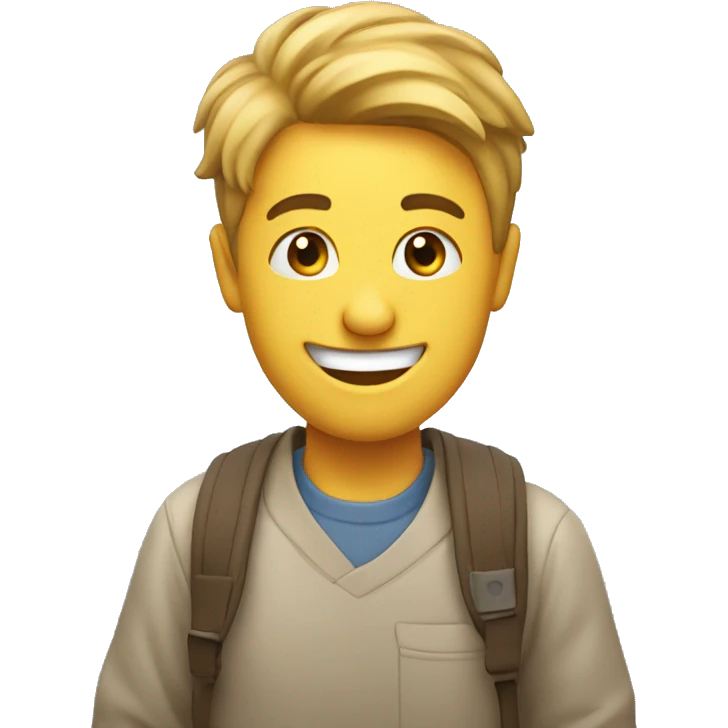 happy student passing a test emoji