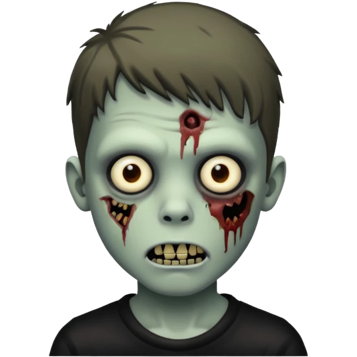 boy zombie emoji black background  emoji