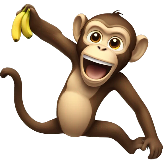 Monkey Throwing Banana emoji