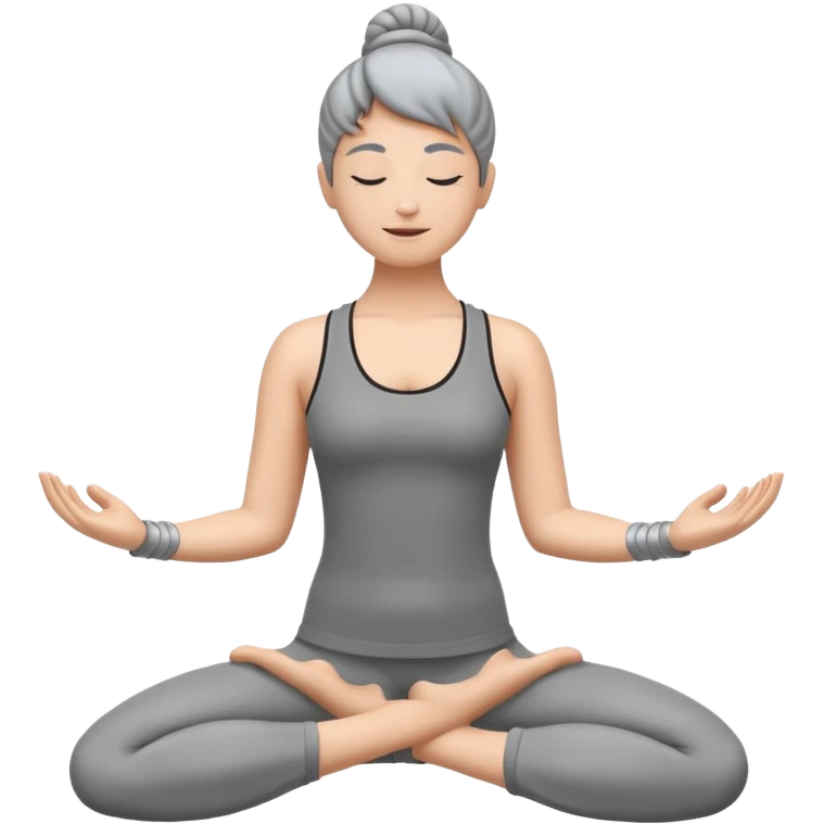 a computer doing yoga emoji